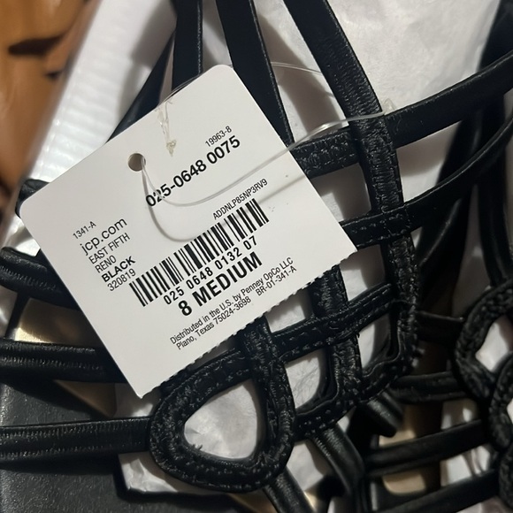 NIB black sandals - Picture 3 of 4